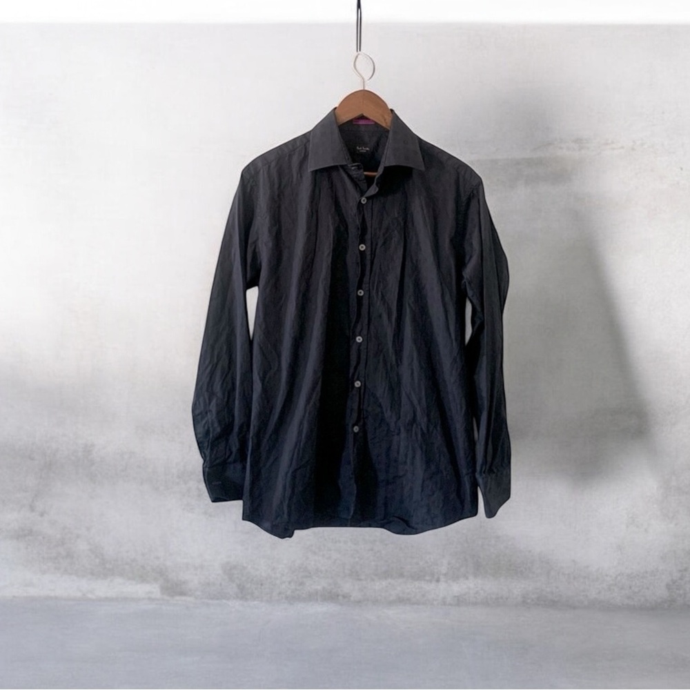 Paul Smith Black Long Sleeve Button-Up Shirt